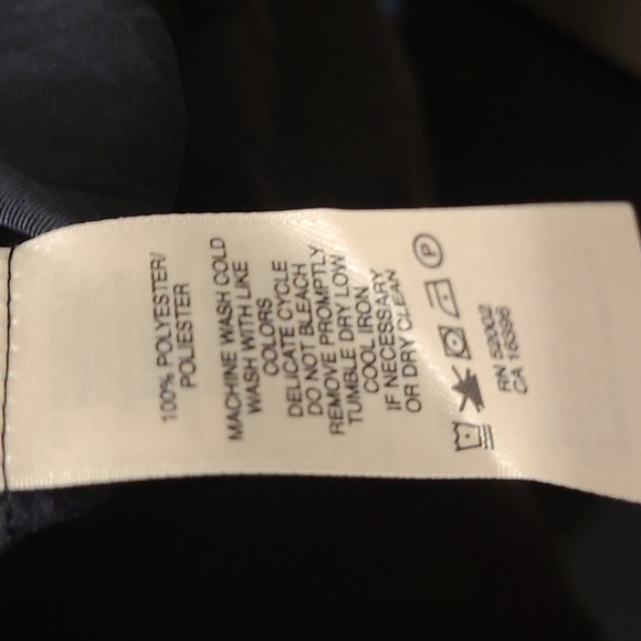 DKNY dress top with ruffle sleeves, Black - Picture 4 of 4